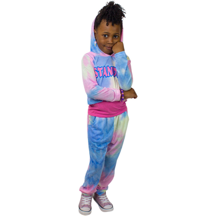 Stand Up Tie Dye Hoodie with Joggers
