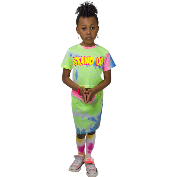 Stand Up Tie Dye Tee and Skirt