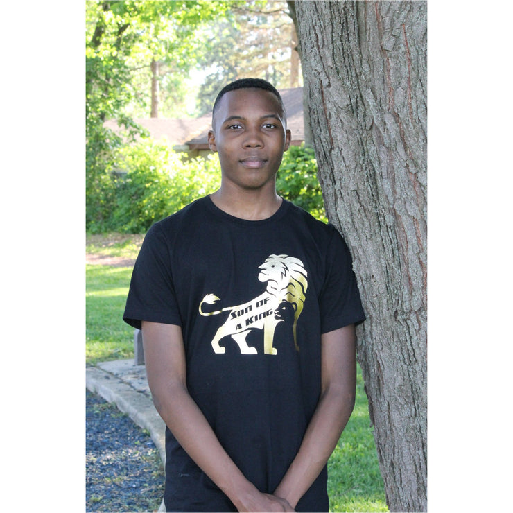 Son of a King Gold and Black Youth T-Shirt
