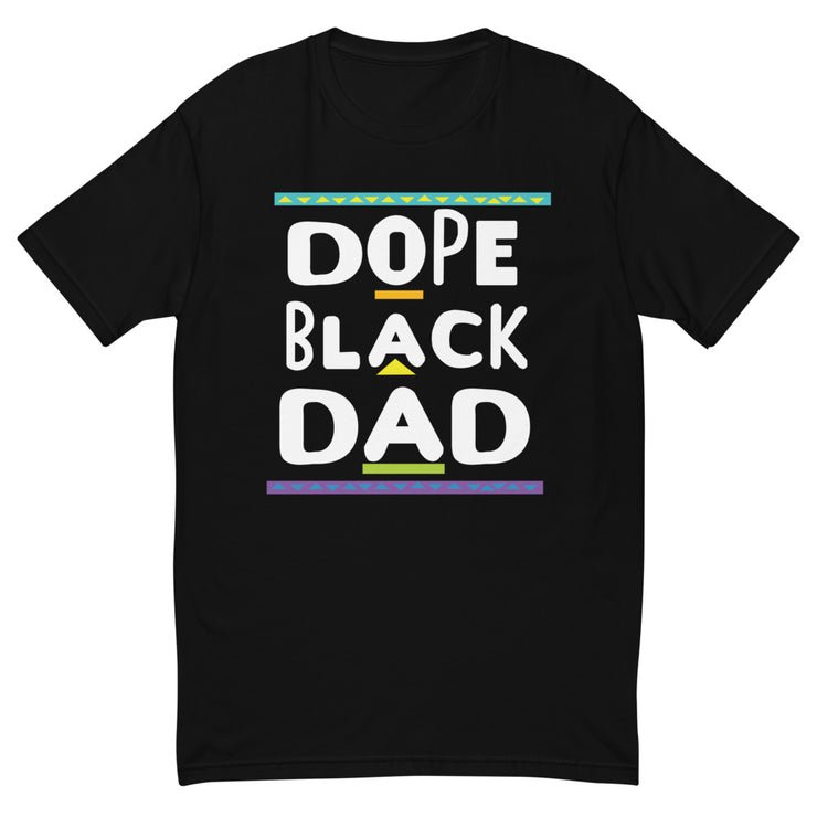 Black Dope Dad Short Sleeve Black T-shirt