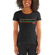 Juneteenth Black and Green Ladies' short sleeve t-shirt
