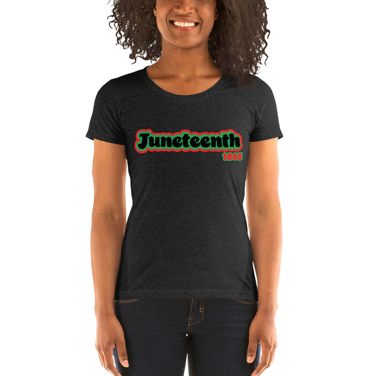 Juneteenth Black and Green Ladies&