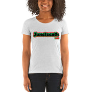 Juneteenth Black and Green Ladies' short sleeve t-shirt
