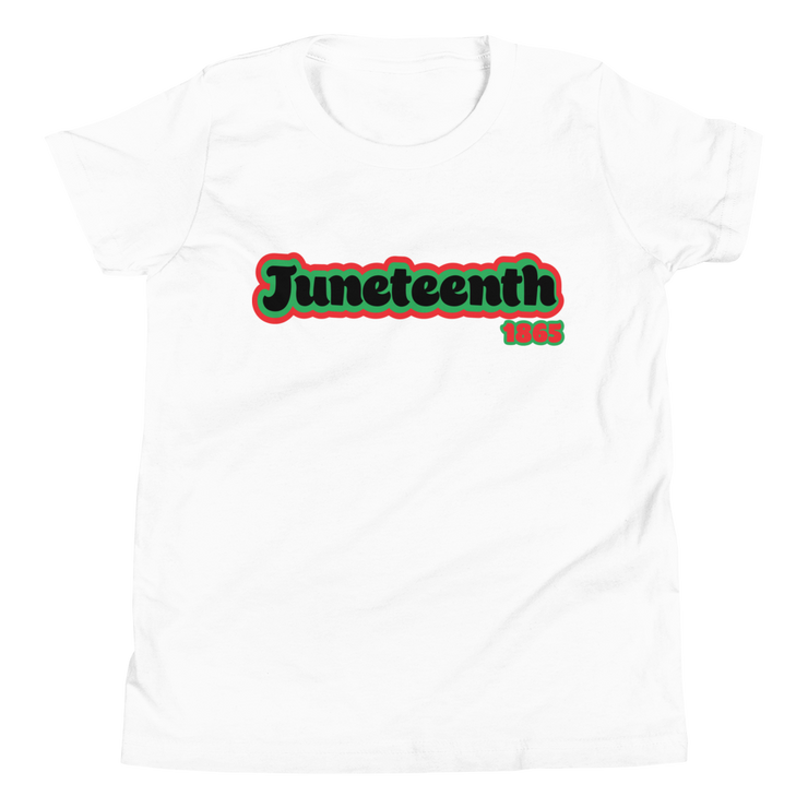 Juneteenth Black, Red and Green Youth T-Shirt